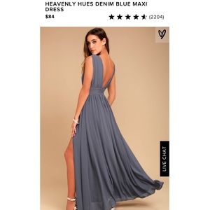 NWT Lulu’s Heavenly Hues Prom Maxi Dress